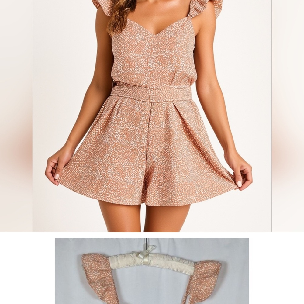 Elegant Tan Women's Romper